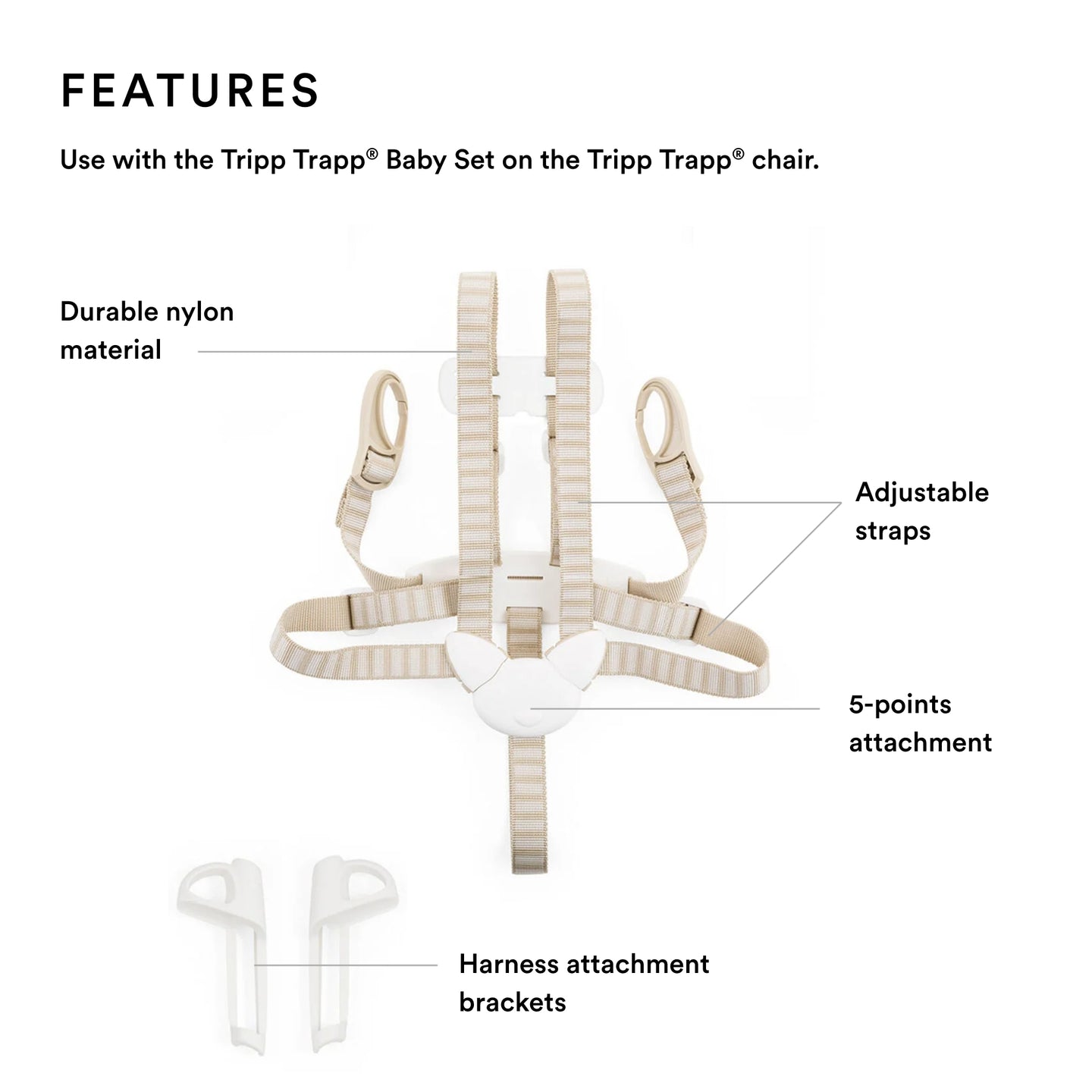 Stokke - Tripp Trapp Harness Beige